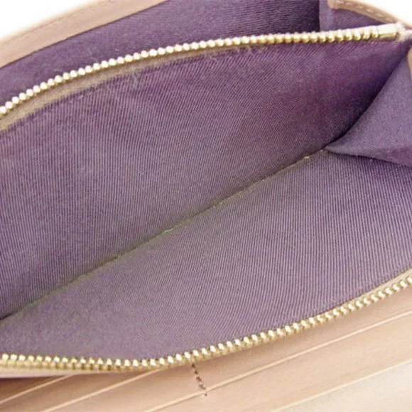 Authentic Used Bvlgari Wallet Purse Long Wallet Pink Woman